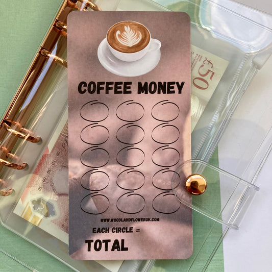 Saving challenge “coffee money”