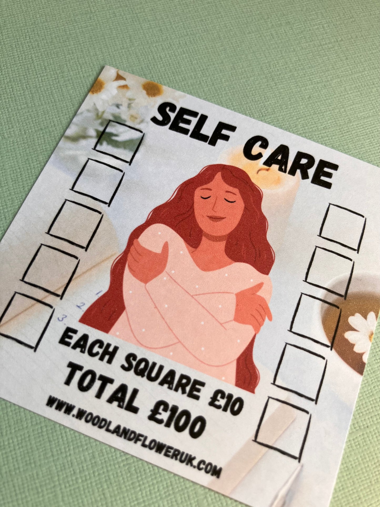 Square mini saving challenge ( Self care )