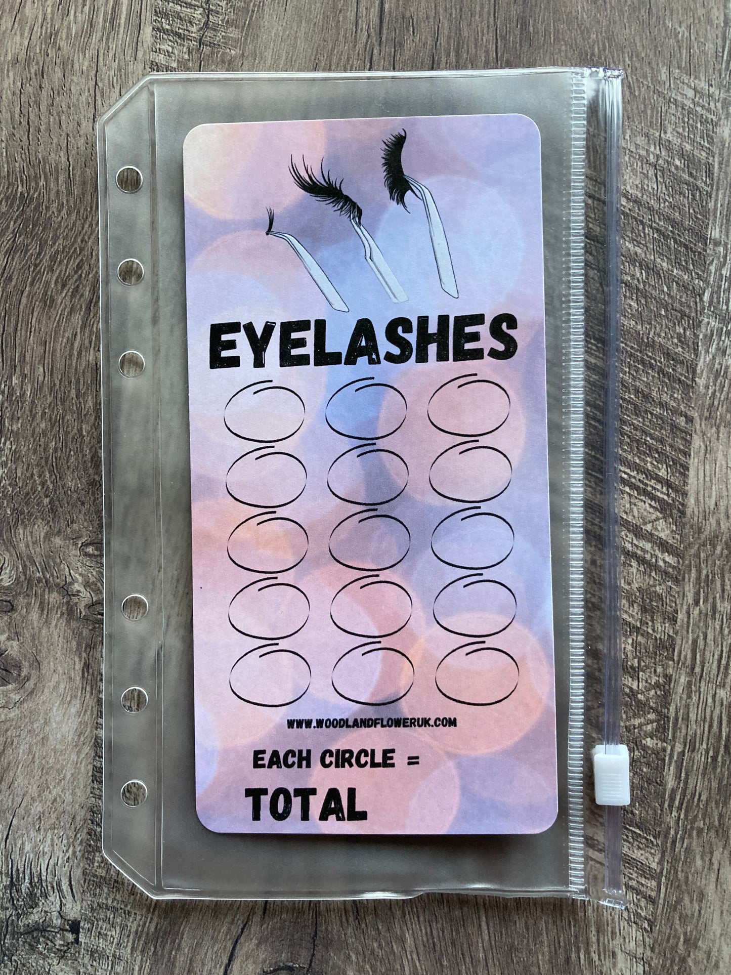 Saving challenge “eyelashes”