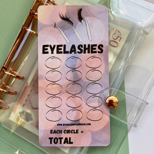 Saving challenge “eyelashes”