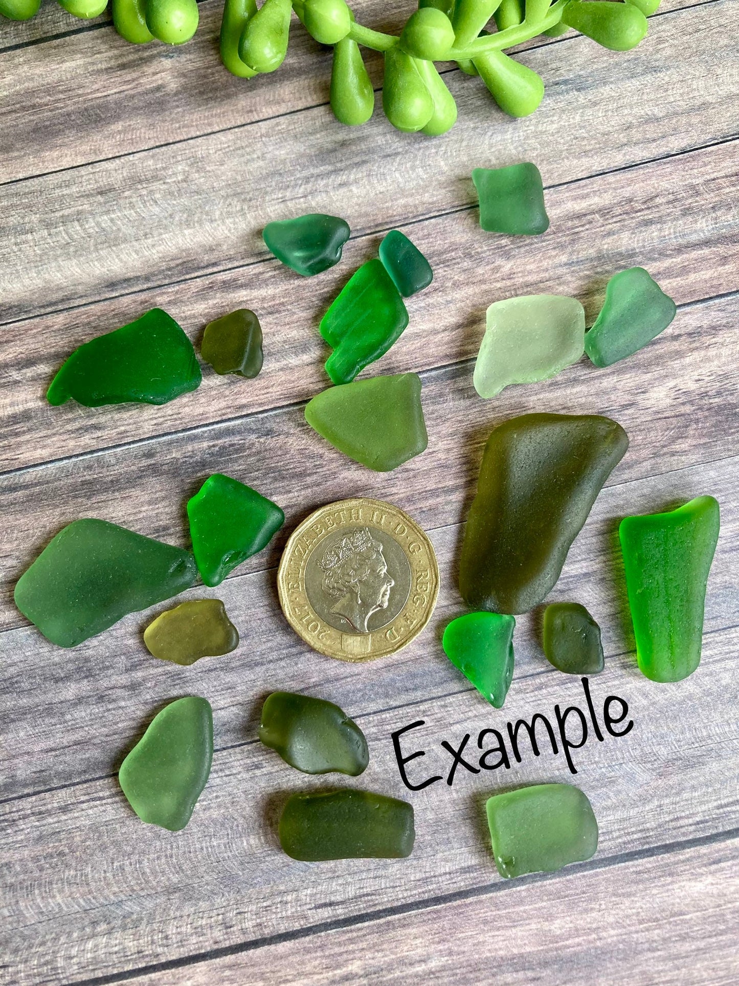 Green sea glass 20 pieces/beach glass collected from Queensferry beach Scotland in 2022