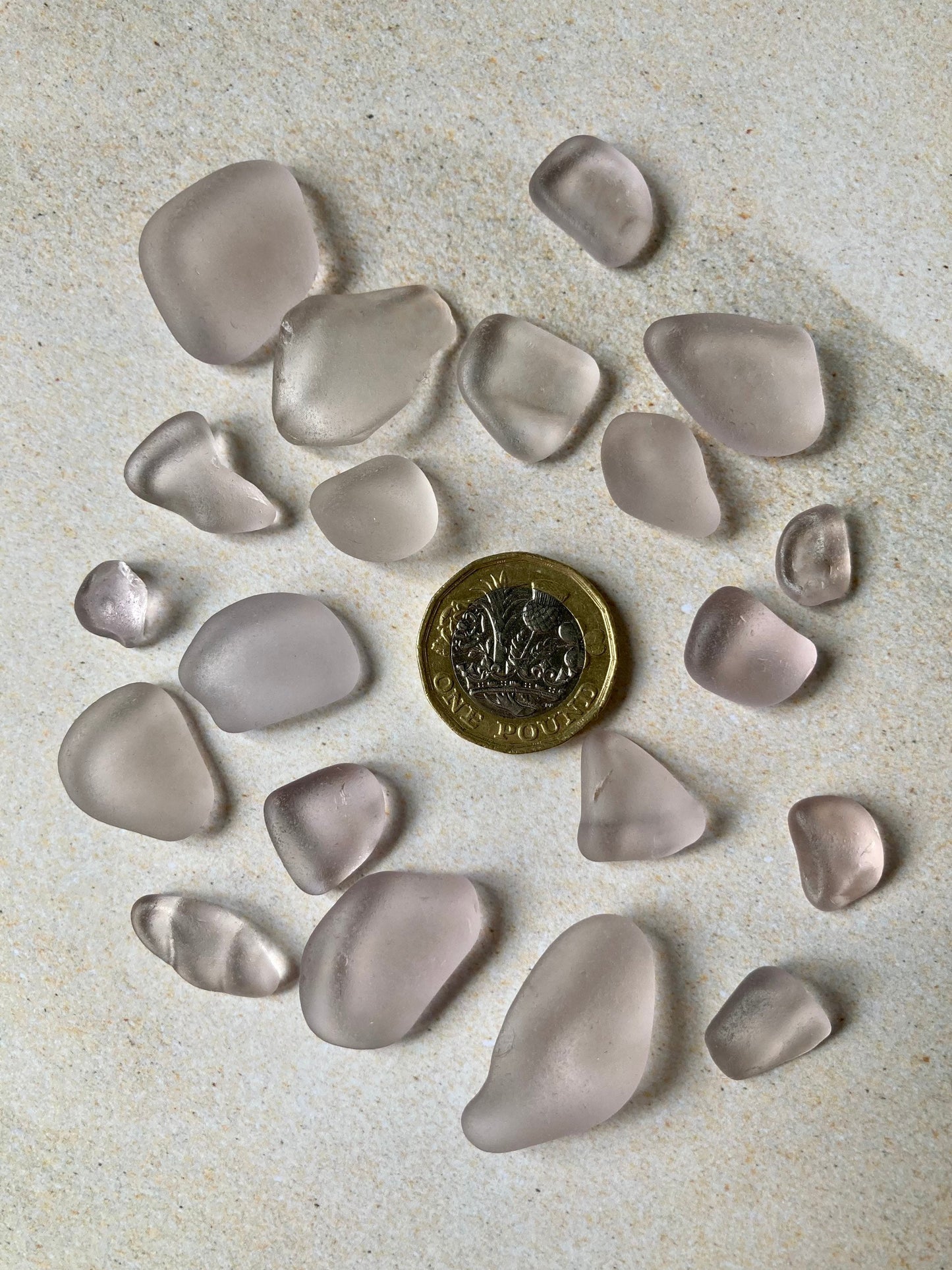 Light pink sea glass pieces•rare sea glass •beach glass collected from Queensferry beach Scotland in 2023